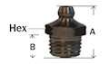 Grease Fitting Straight Ball Check Diagram 3